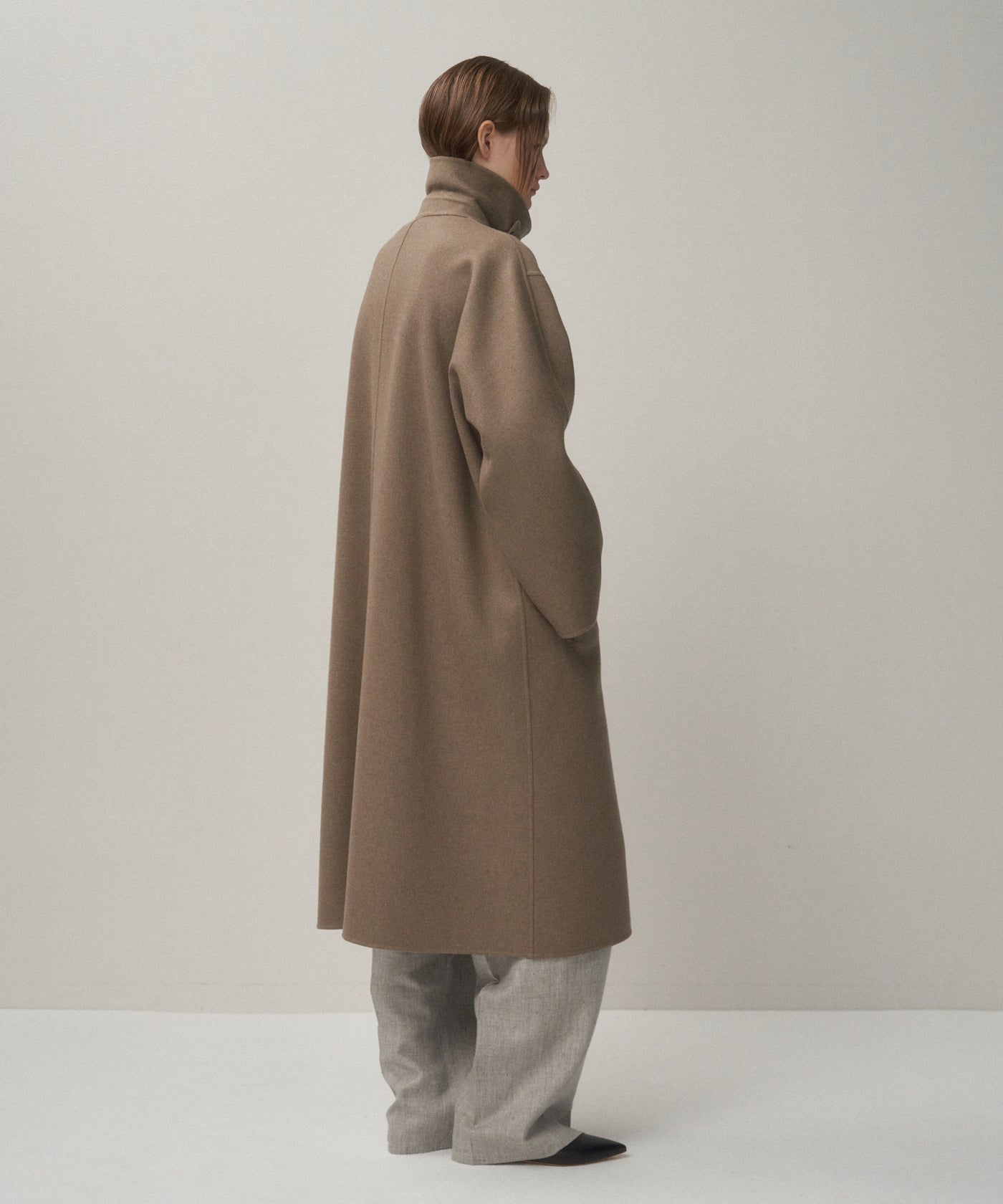 SUPER 120S DOUBLE MELTON | BALMACAAN COAT – ATON | エイトン