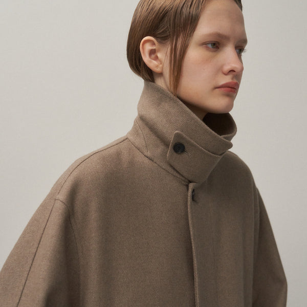 SUPER 120S DOUBLE MELTON | BALMACAAN COAT – ATON | エイトン