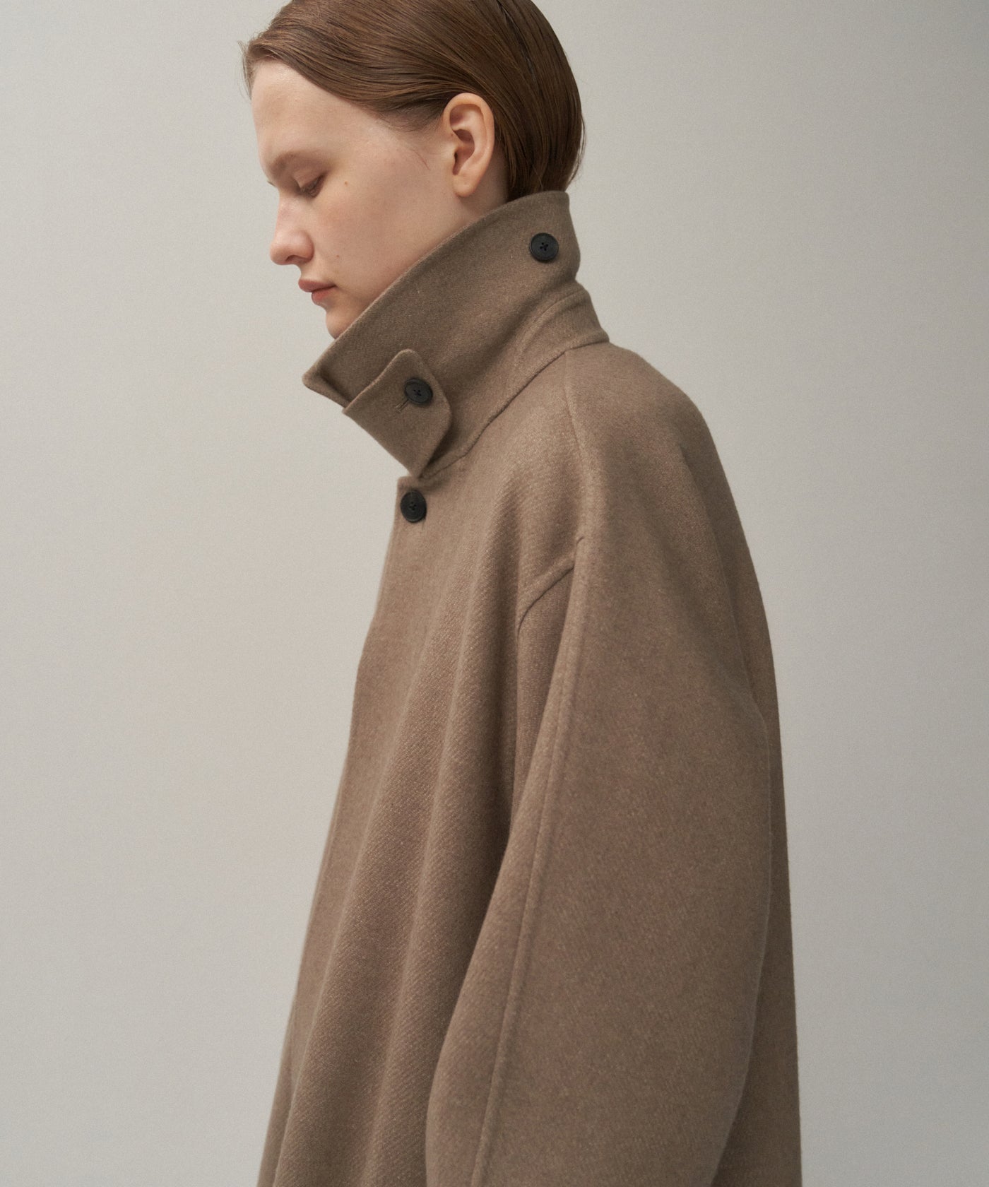 SUPER 120S DOUBLE MELTON | BALMACAAN COAT – ATON | エイトン