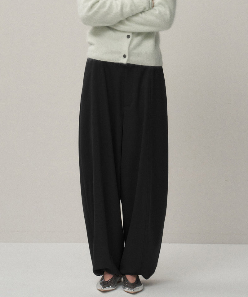 WOOL SATIN STRETCH | EASY PANTS