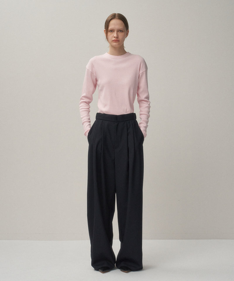 WOOL TROPICAL | TAPERED EASY PANTS – ATON | エイトン