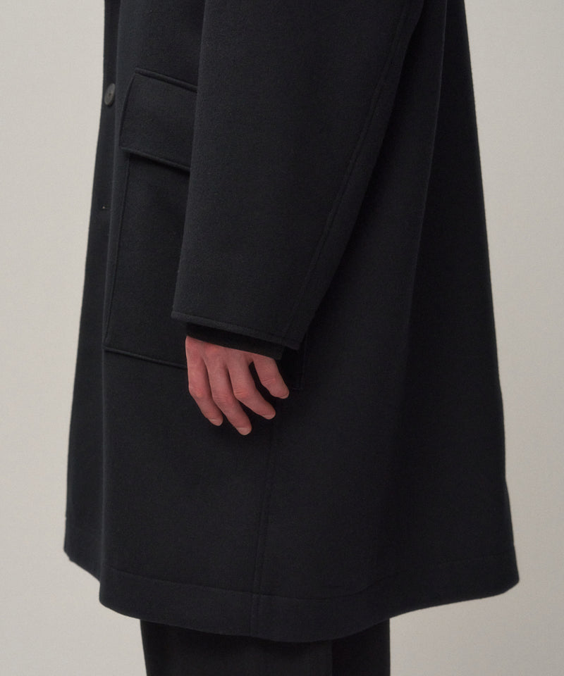 MERINO DOUBLE MELTON | CHESTER FIELD COAT