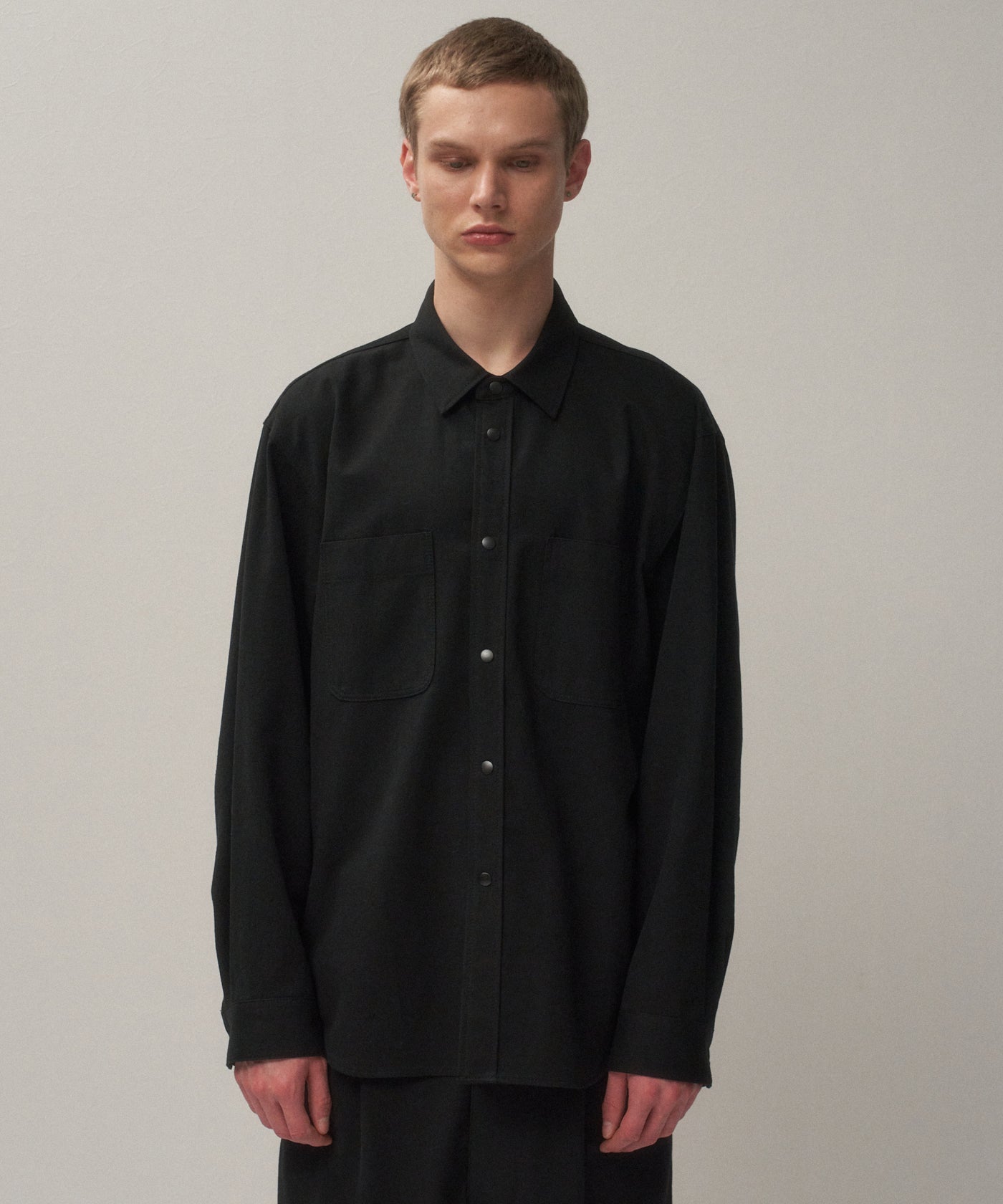 HARD WASHED COTTON | SHIRT JACKET – ATON | エイトン