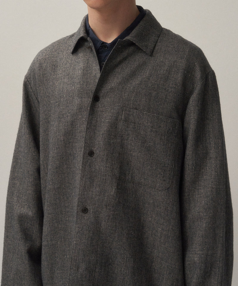 LINEN WOOL TWILL | SHIRT JACKET
