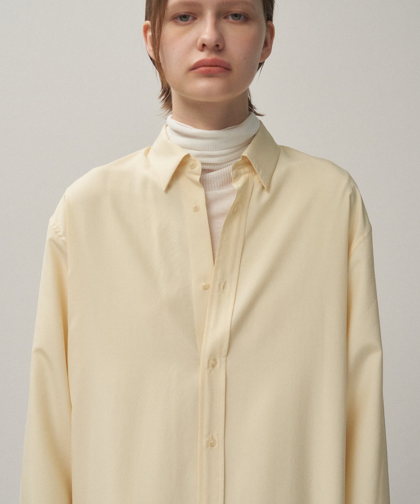 ATON/エイトン　25SS シルク長袖シャツ SILK SUEDE | BUTTON DOWN SHIRT – ATON | エイトン