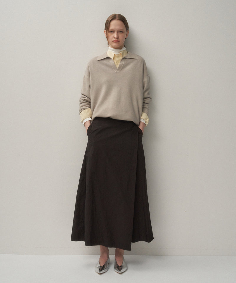 HAND DYED NYLON | WRAPPED SKIRT