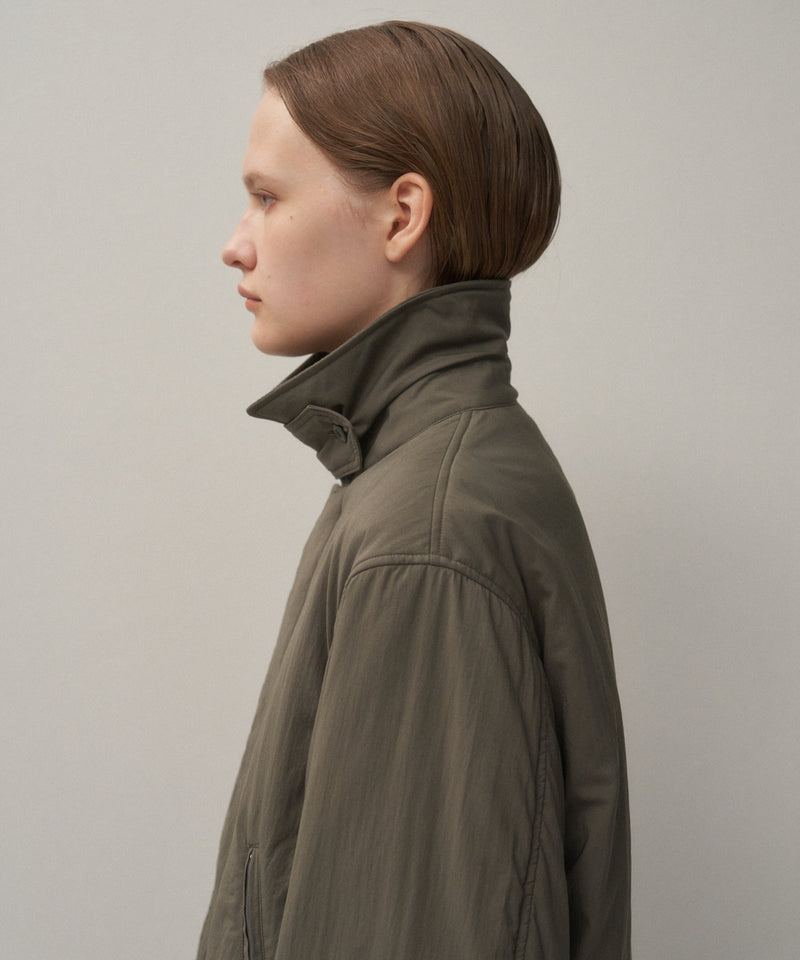 MAT AIRY NYLON | WOOL PADDED HARRINGTON JACKET