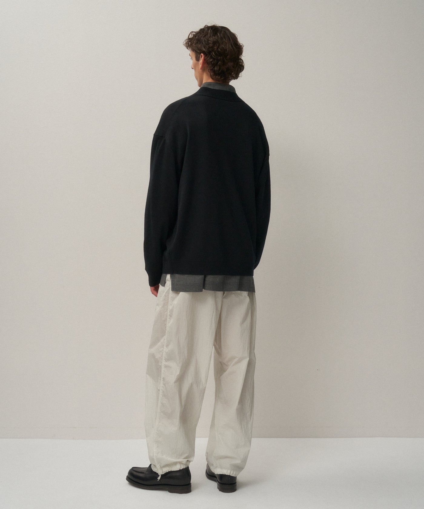 WOOSTED WOOL | OVERSIZED CARDIGAN – ATON | エイトン