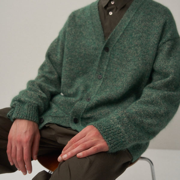 WOOL ALPACA MOHAIR | OVERSIZED CARDIGAN – ATON | エイトン