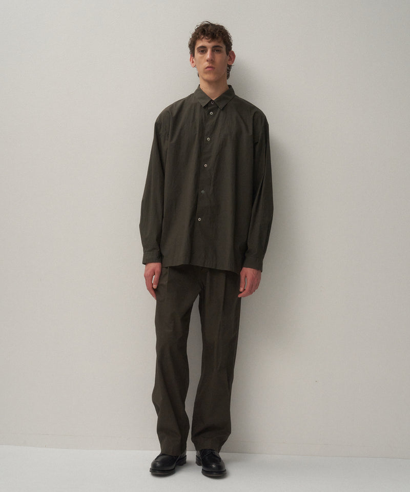 SHRINK COTTON LAWN | WIDE SHIRT