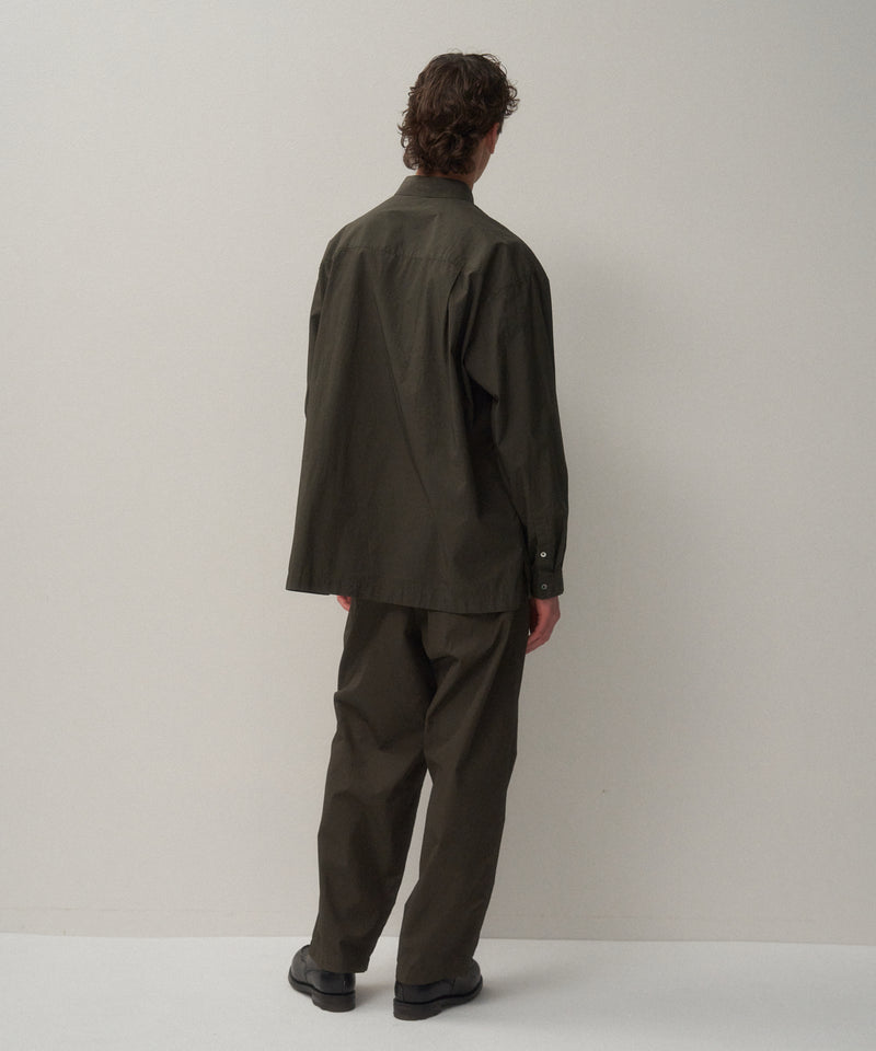 SHRINK COTTON LAWN | WIDE SHIRT