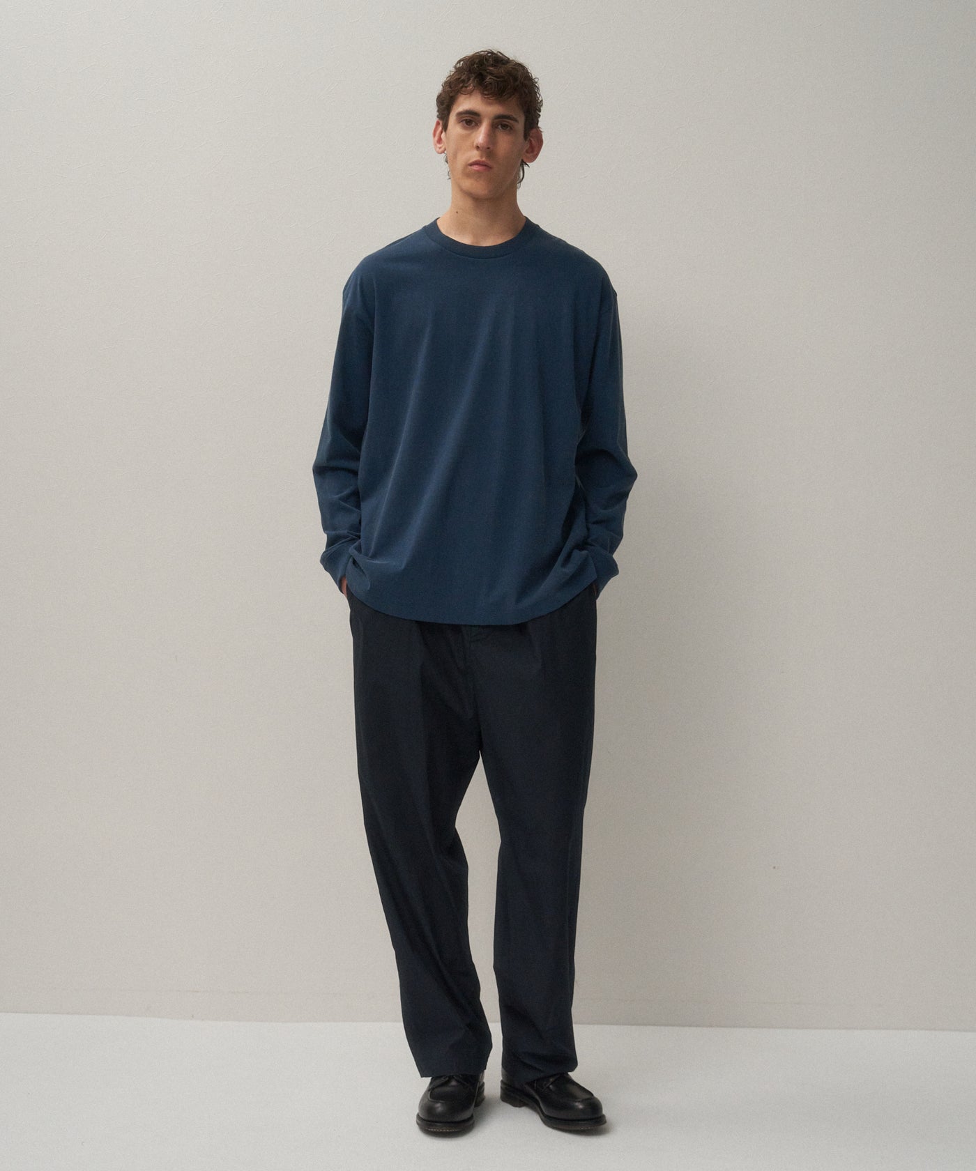 新品/Fresca Plate Oversized Long Sleeve T FRESCA PLATE | LOOSE FIT LONG SLEEVE T-SHIRT – ATON | エイトン