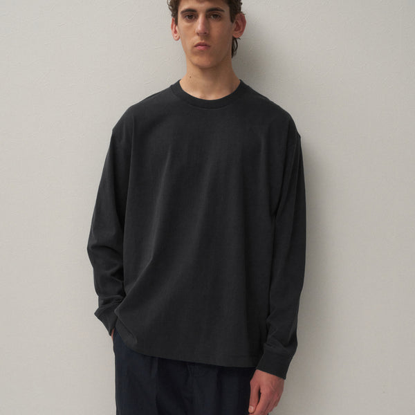 AGING FRESCA PLATE | LOOSE FIT LONG SLEEVE T-SHIRT – ATON | エイトン