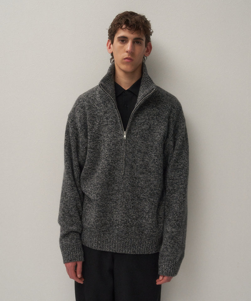 LAMBS WOOL | HALF ZIP SWEATER