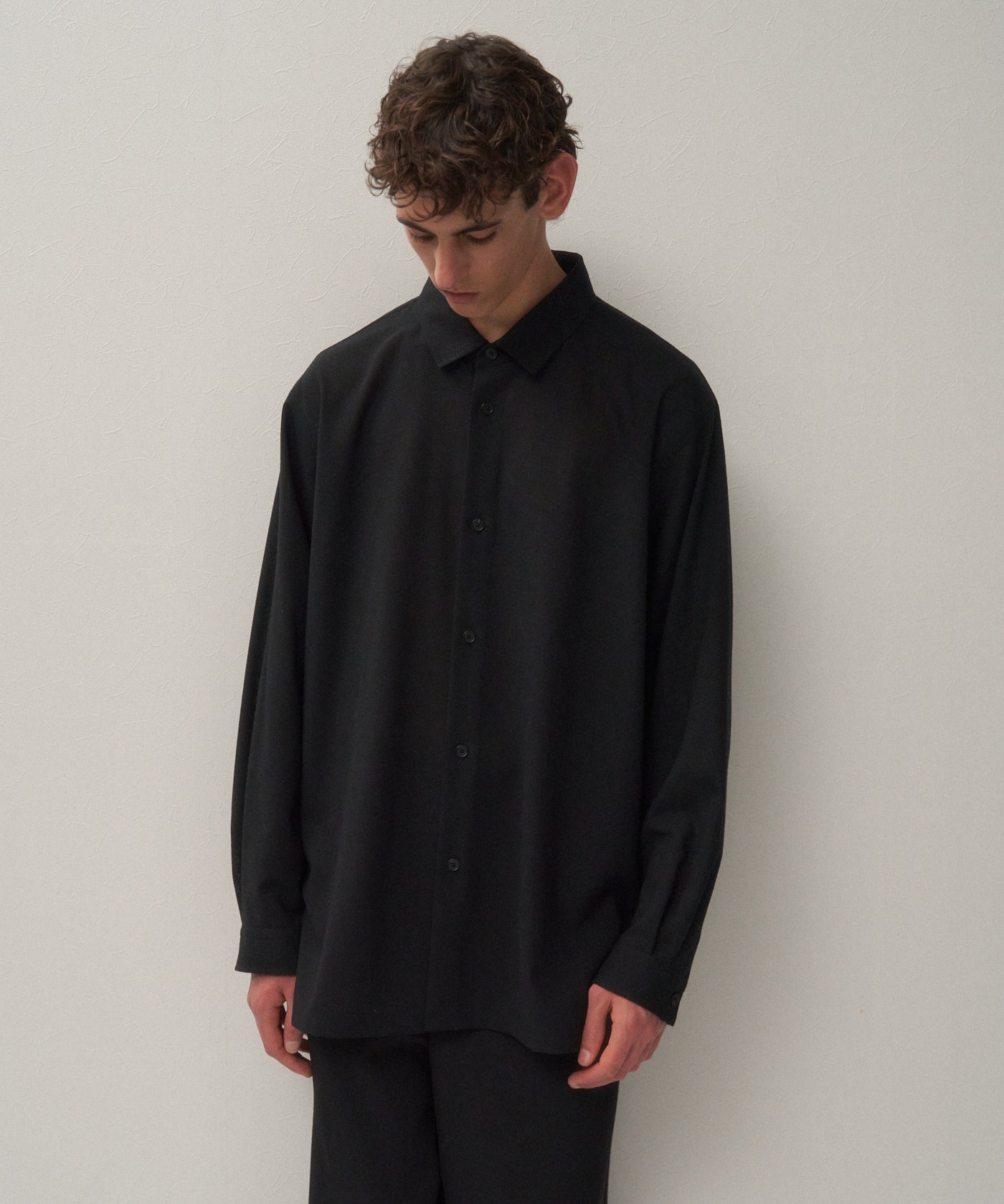 美品タグ付き！ATON 2022SS オーバーサイズシャツ SUVIN60／2 ｜ オーバーサイズ L／S Tシャツ