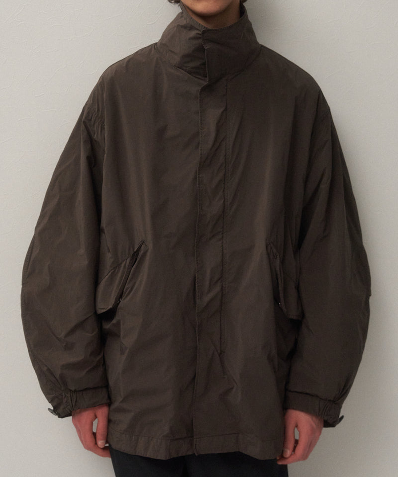 ATON Air Weather Short Mods Coat　ダークグレー4 AIR WEATHER | SHORT MODS COAT – ATON | エイトン