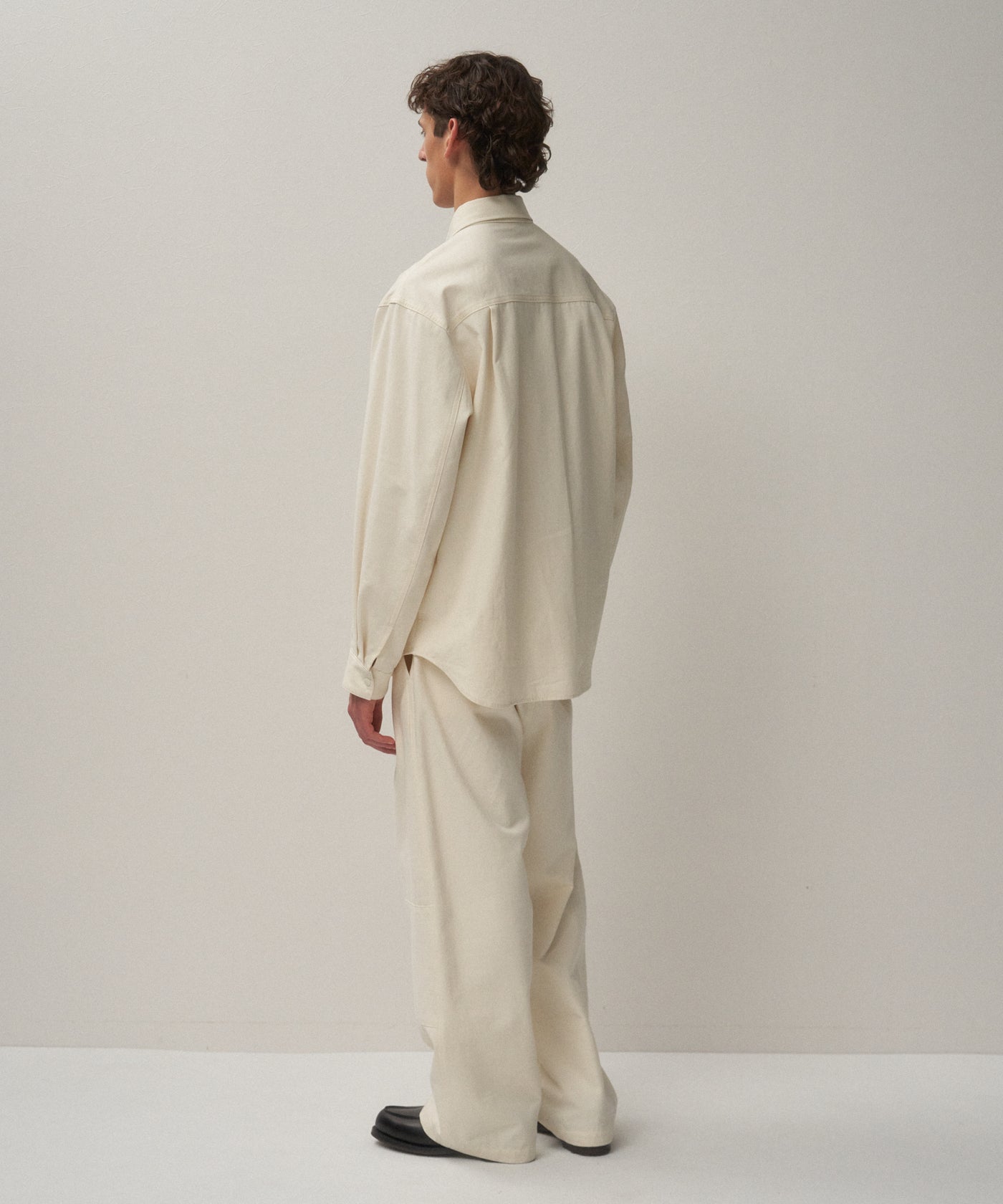 HARD WASHED COTTON | SHIRT JACKET – ATON | エイトン