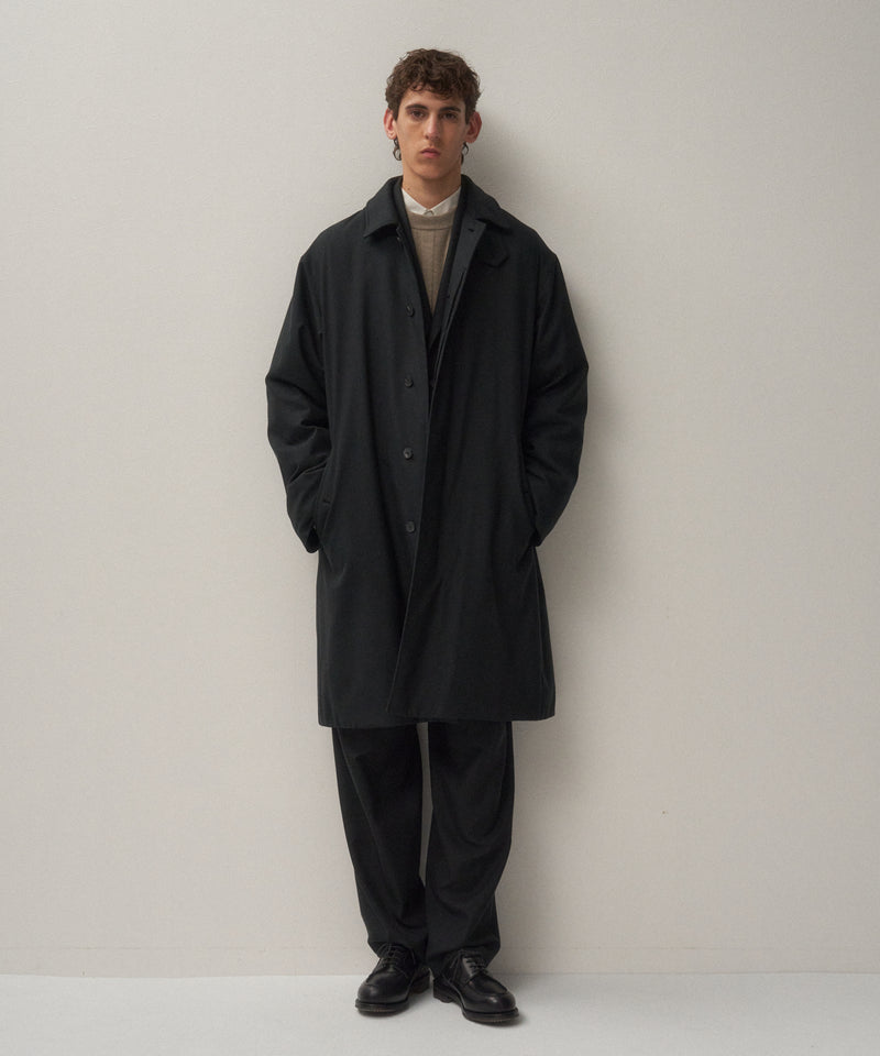 NIDOM SILK | SILK PADDED BALMACAAN COAT