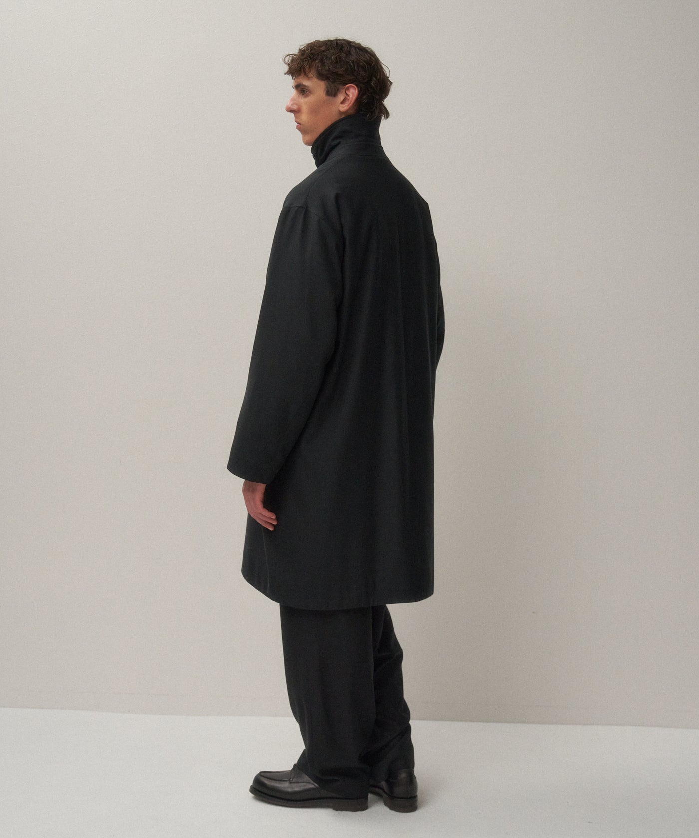 NIDOM SILK | SILK PADDED BALMACAAN COAT – ATON | エイトン