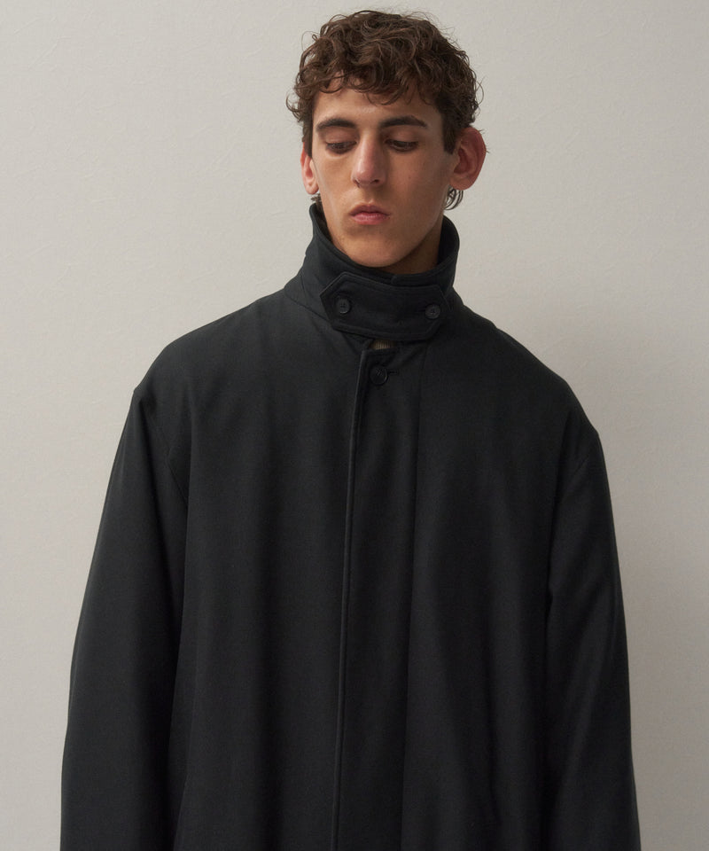 NIDOM SILK | SILK PADDED BALMACAAN COAT