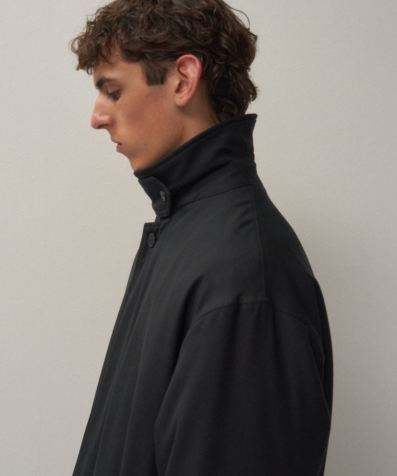 NIDOM SILK | SILK PADDED BALMACAAN COAT