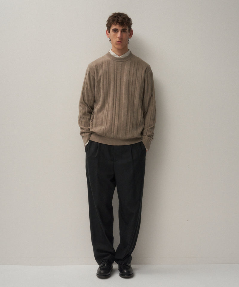 SUPER LIGHT WOOL | RANDOM RIB SWEATER