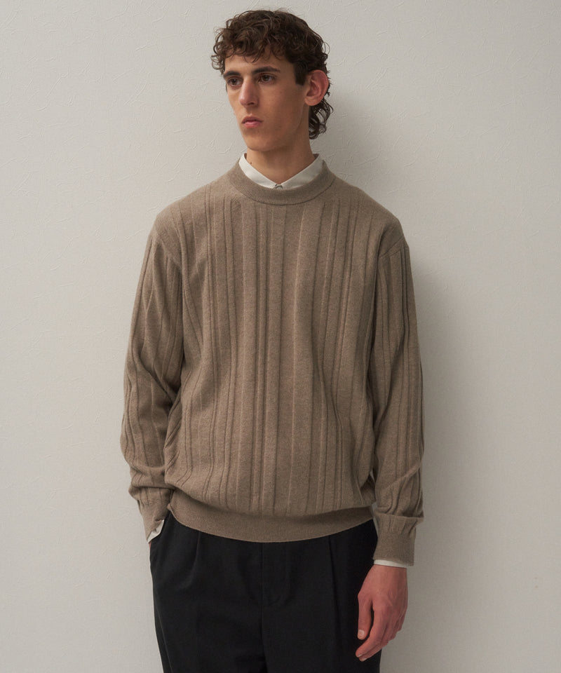 SUPER LIGHT WOOL | RANDOM RIB SWEATER
