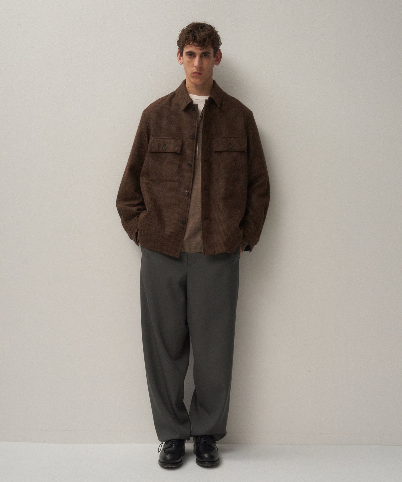 ALPACA HOUND TOOTH | CPO JACKET – ATON | エイトン