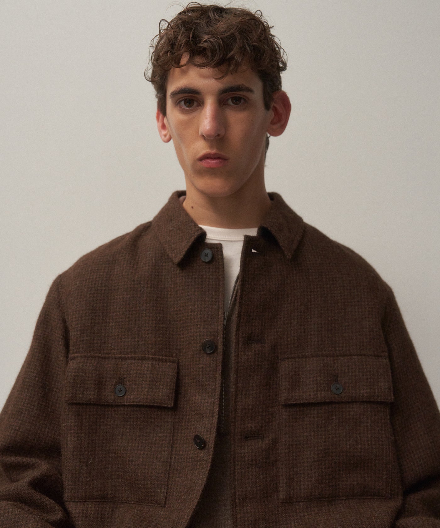 ALPACA HOUND TOOTH | CPO JACKET – ATON | エイトン