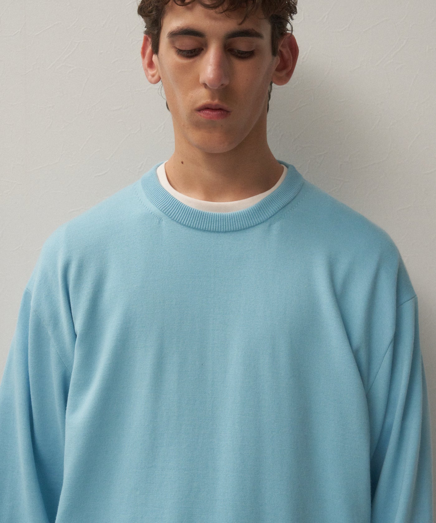 WOOSTED WOOL | CREWNECK SWEATER – ATON | エイトン