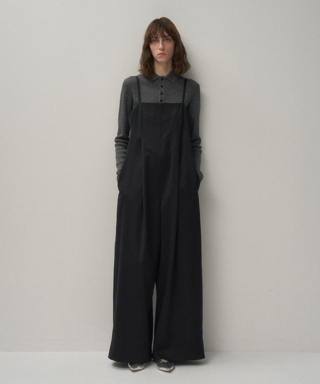 WOOL SATIN STRETCH | JUMPSUIT – ATON | エイトン
