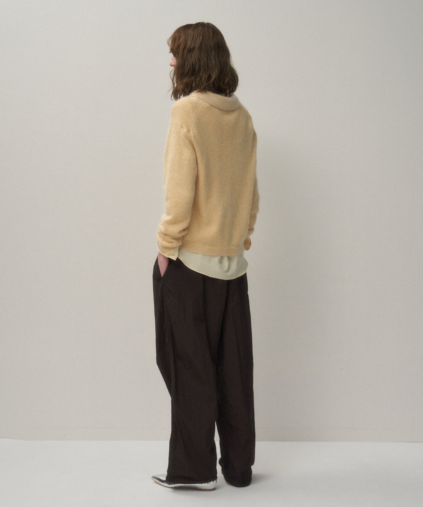 SILK ALPACA | POLO SWEATER – ATON | エイトン