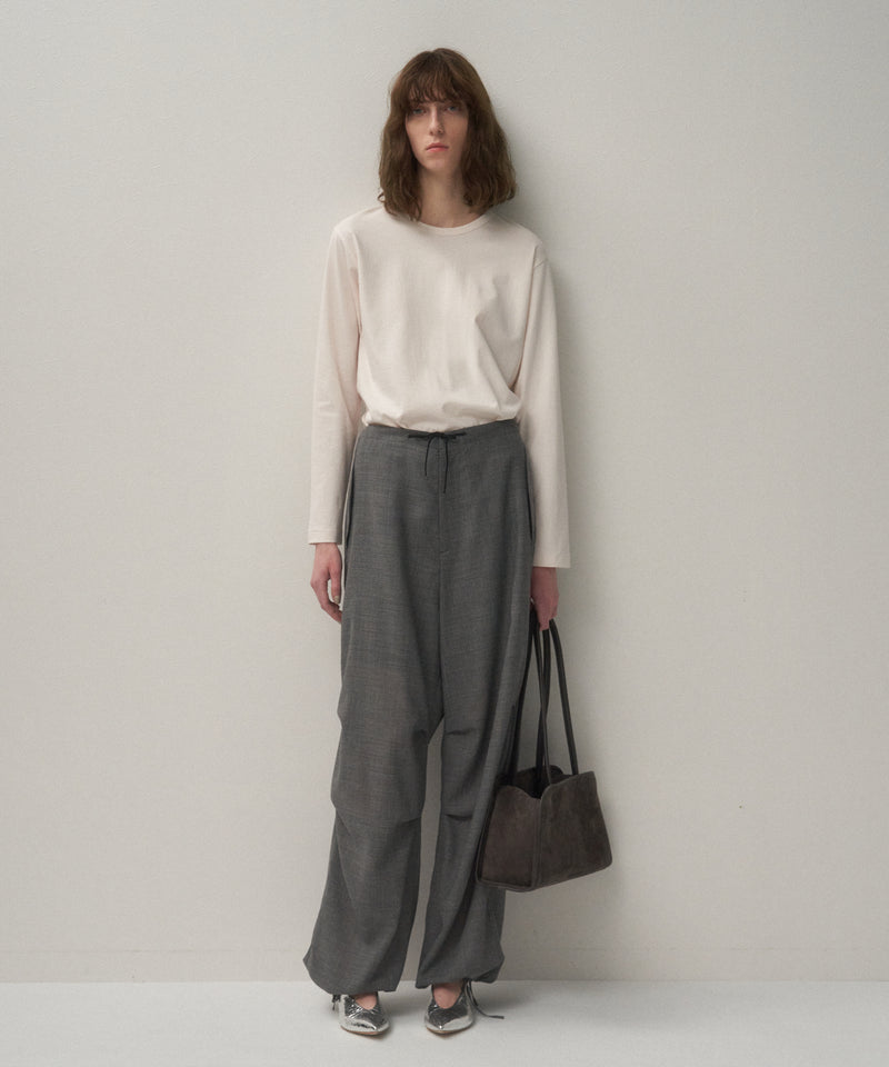 BULLHIDE NUBUCK LEATHER | EAST-WEST SHOULDER BAG