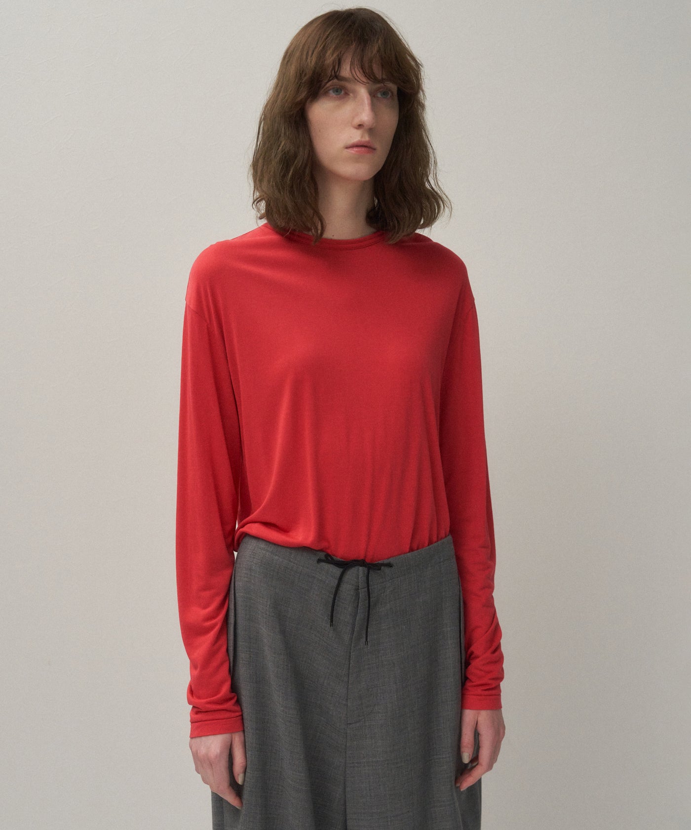 MODAL SILK JERSEY | CREWNECK PULLOVER – ATON | エイトン