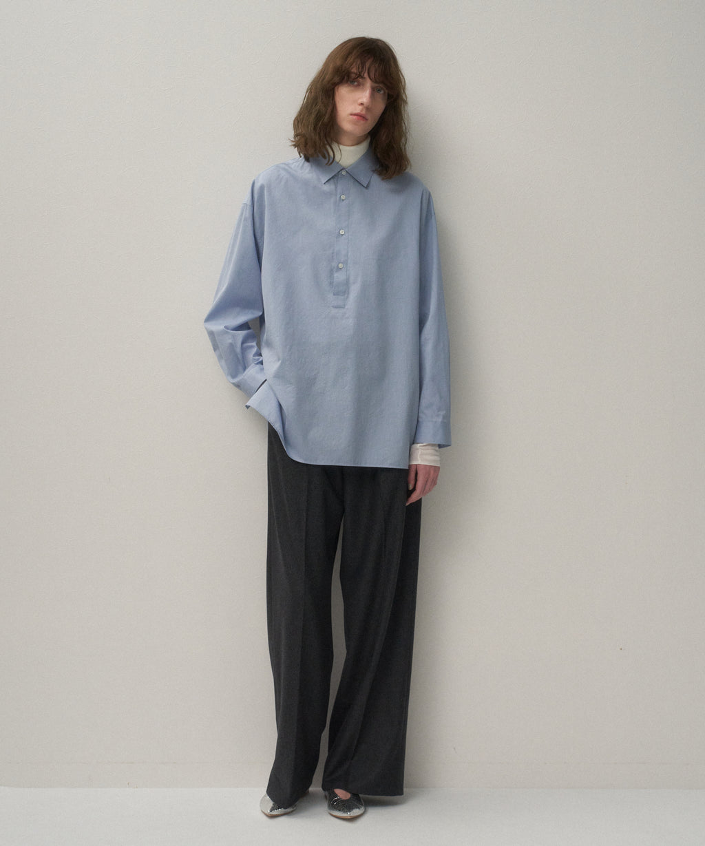 ATON COTTON LAWN OVERSIZED SHIRT 春夏 ATON」COTTON LAWN OVERSIZED SHIRT | ANOTHER LOUNGE