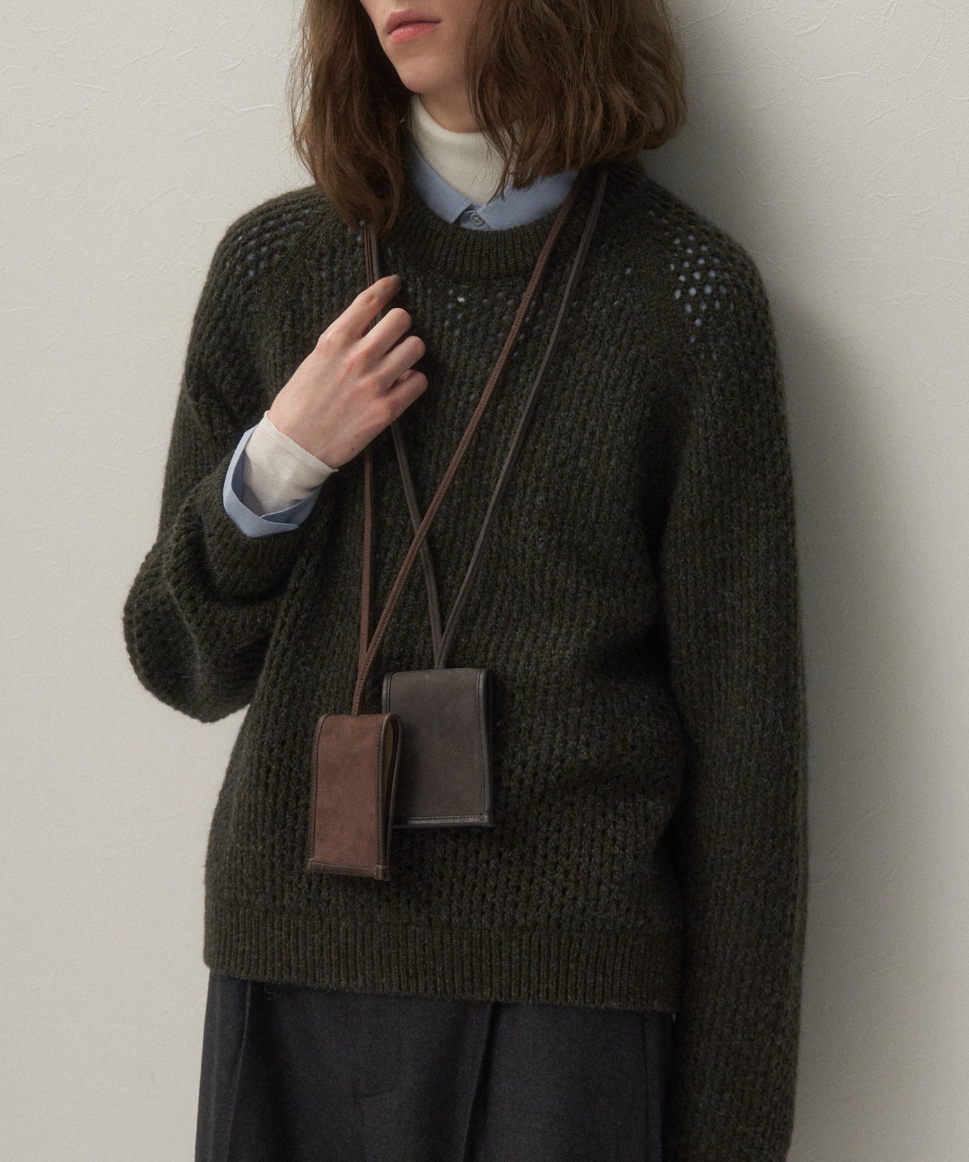 BULLHIDE NUBUCK LEATHER | FALTE KEY HOLDER – ATON | エイトン