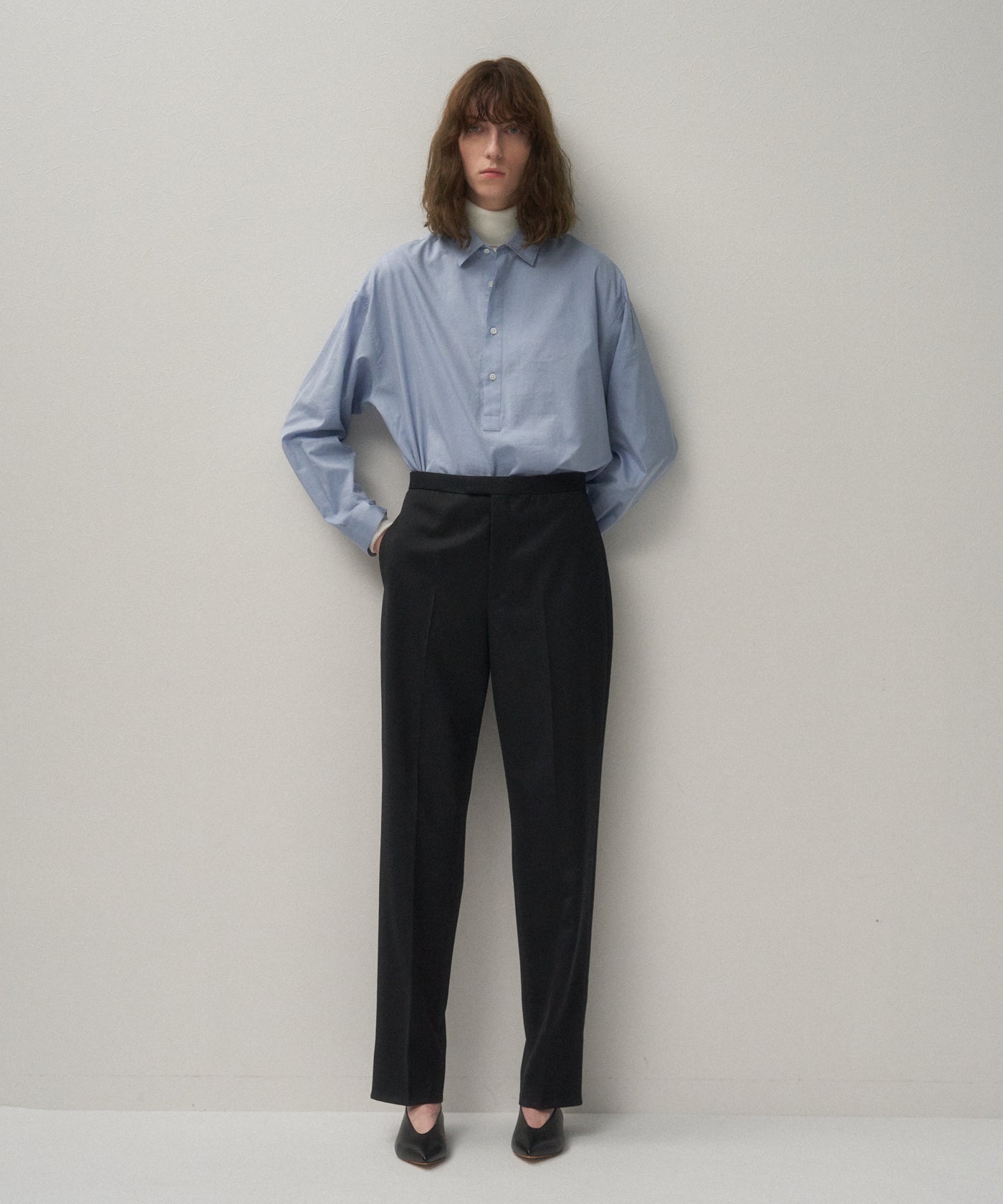 COMPACT WOOL | TAPERED PANTS – ATON | エイトン