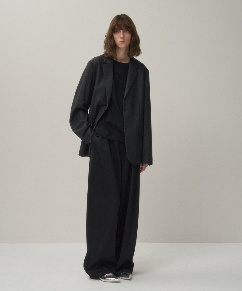 WOOL SATIN STRETCH | EASY PANTS