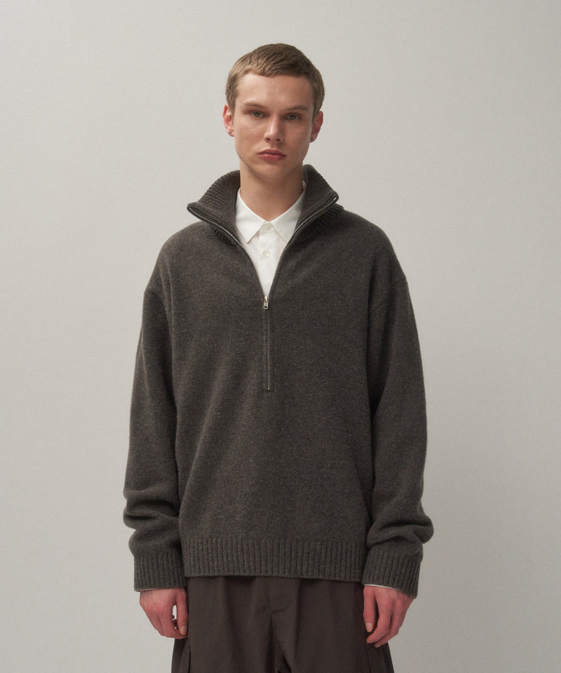 LAMBS WOOL | HALF ZIP SWEATER