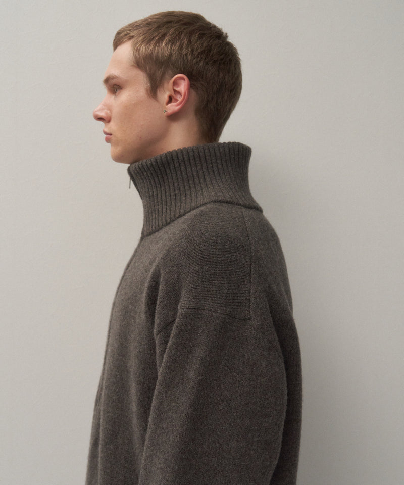 LAMBS WOOL | HALF ZIP SWEATER