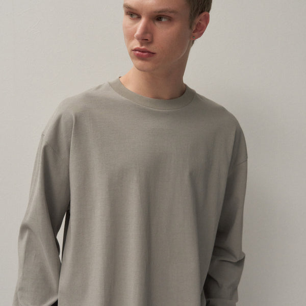 FRESCA PLATE | LOOSE FIT LONG SLEEVE T-SHIRT – ATON | エイトン