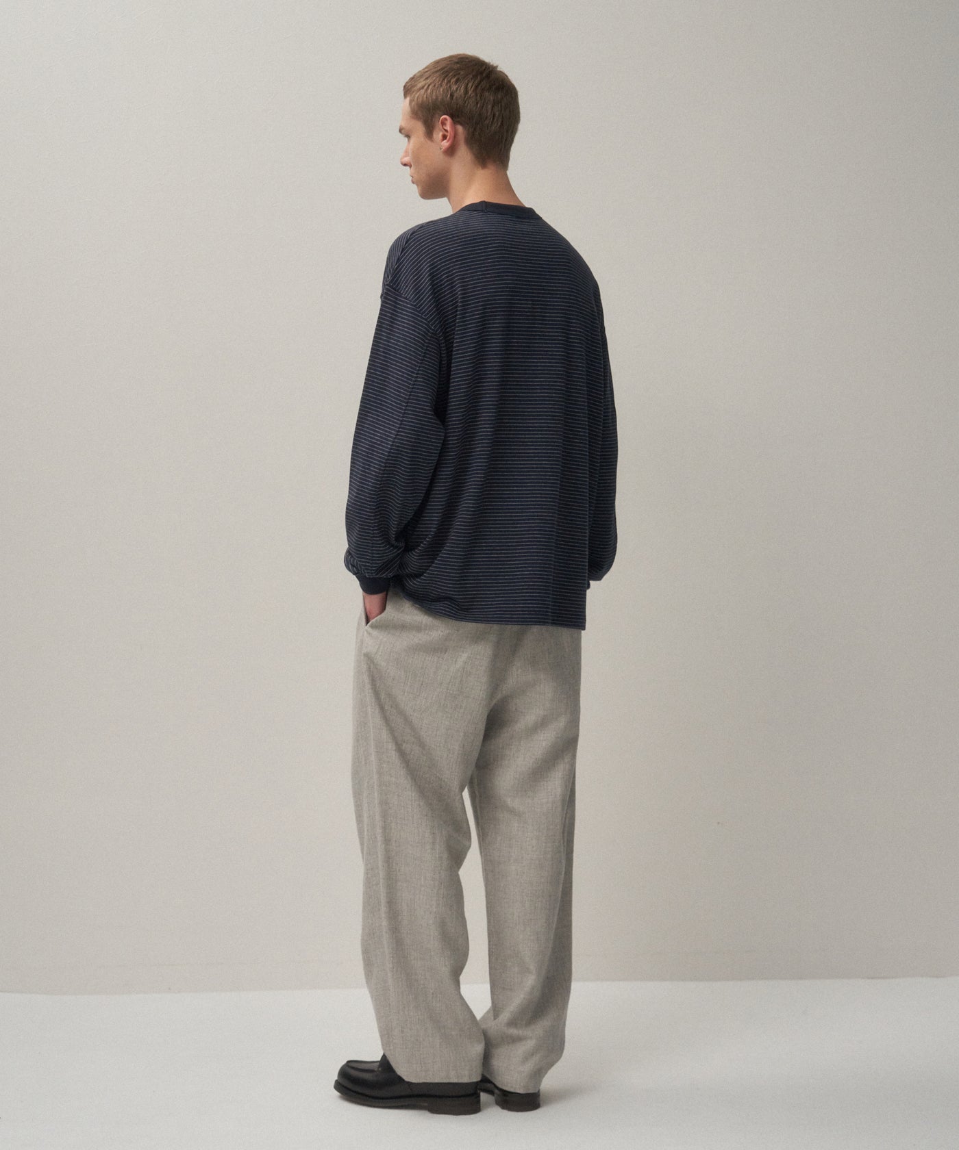 トップス ATON DOUBLE JERSEY CREWNECK PULLOVER SUVIN DOUBLE JERSEY | CREWNECK PULLOVER – ATON | エイトン
