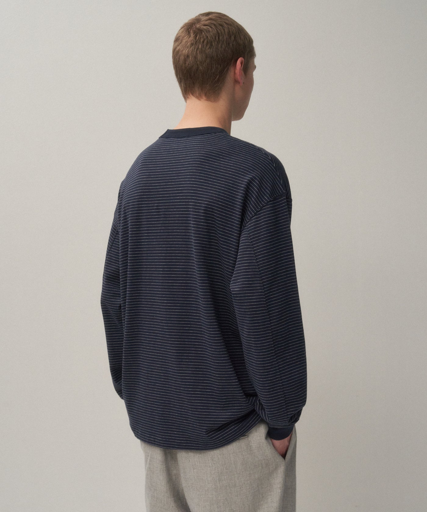 SUVIN DOUBLE JERSEY | CREWNECK PULLOVER – ATON | エイトン