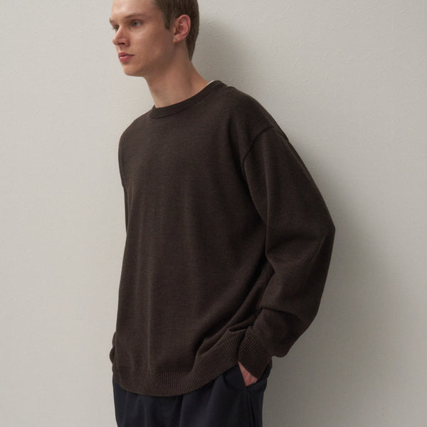 WOOL WASHI | CREWNECK SWEATER – ATON | エイトン