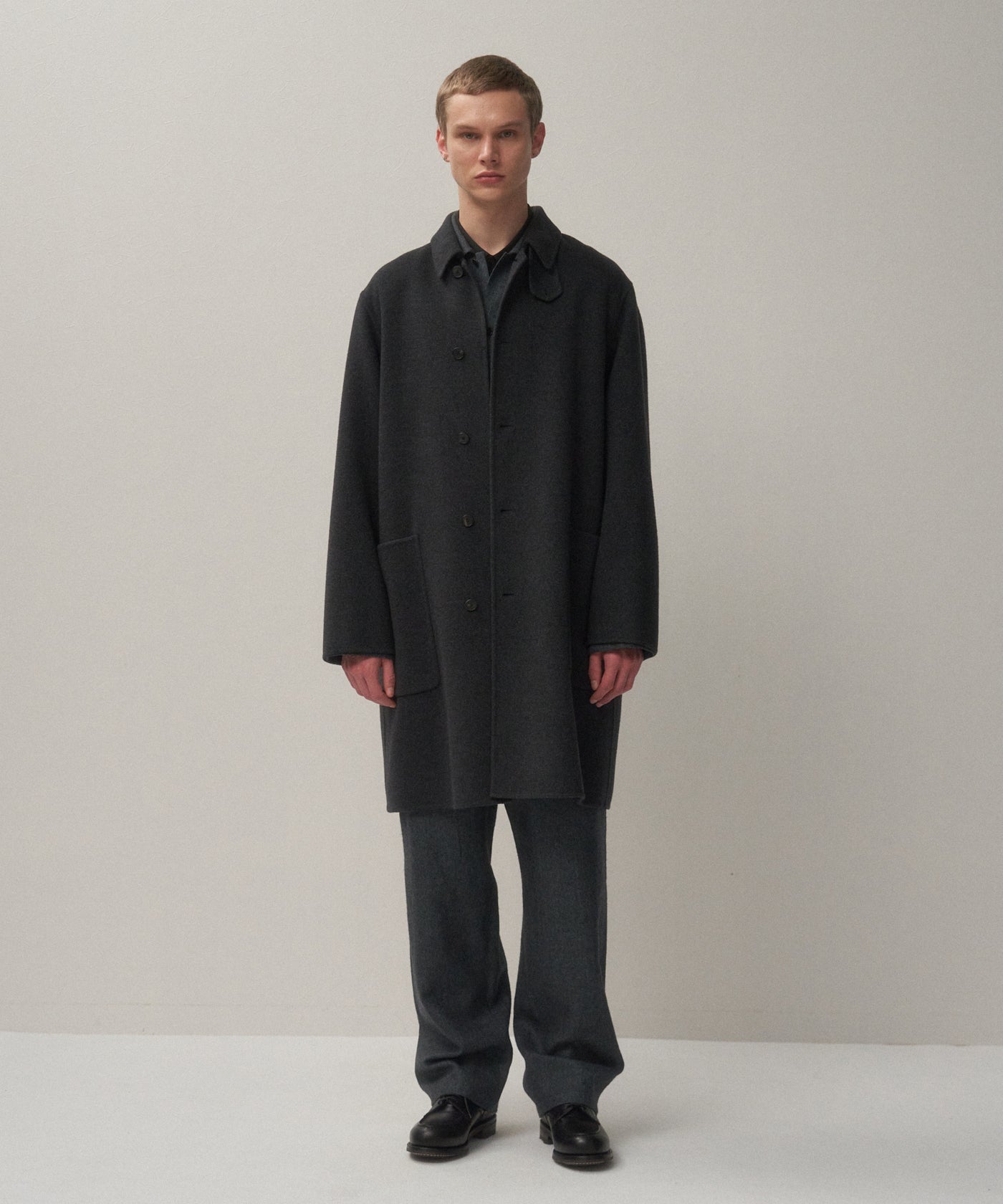 MERINO DOUBLE MELTON | BLAMACAAN COAT – ATON | エイトン