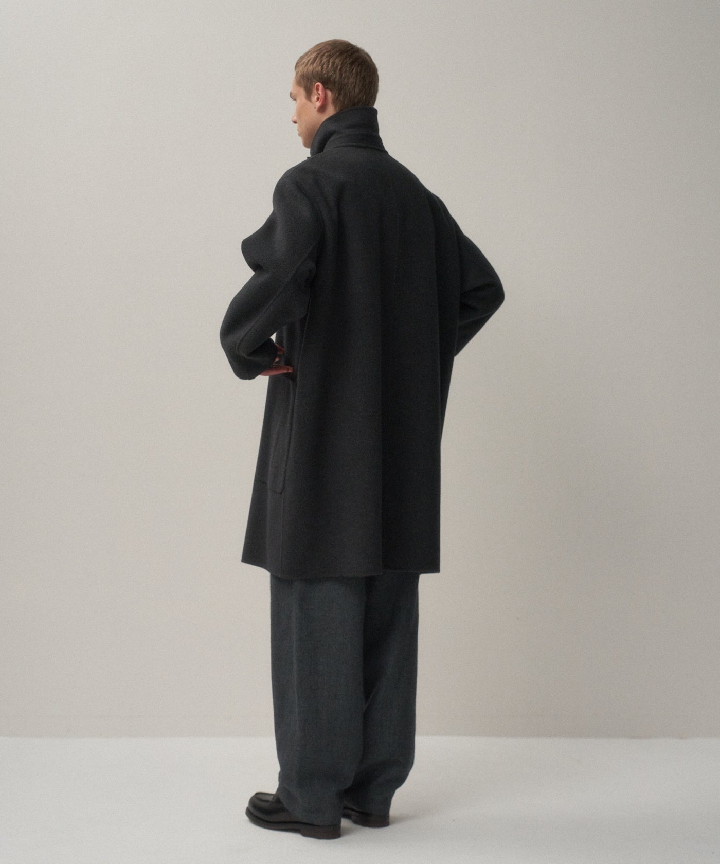 MERINO DOUBLE MELTON | BLAMACAAN COAT – ATON | エイトン