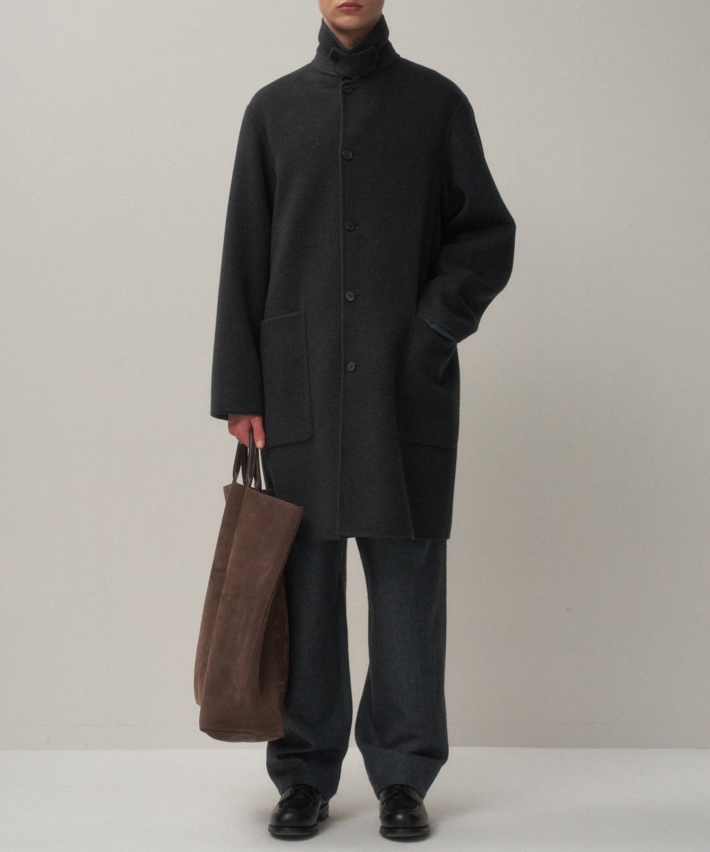 MERINO DOUBLE MELTON | BLAMACAAN COAT – ATON | エイトン