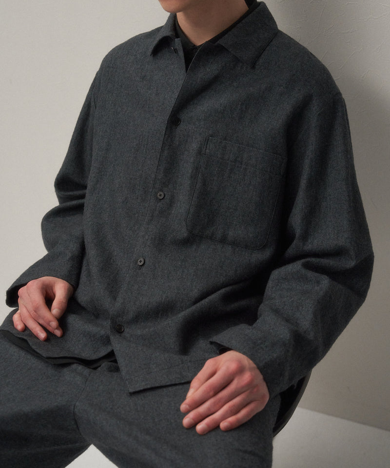 LINEN WOOL TWILL | SHIRT JACKET