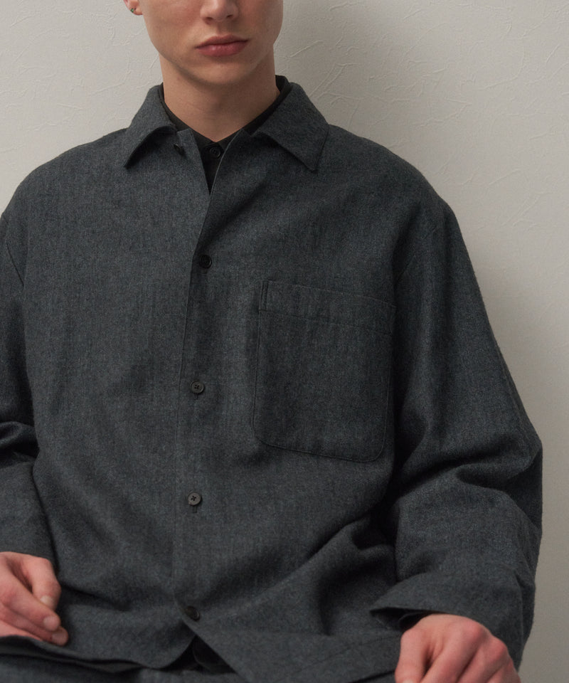 LINEN WOOL TWILL | SHIRT JACKET