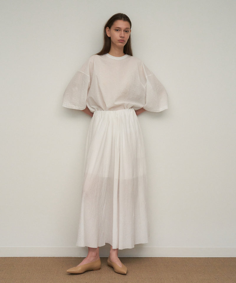 SHRINK FRESCA JERSEY | WIDE SLEEVE T-SHIRT – ATON | エイトン